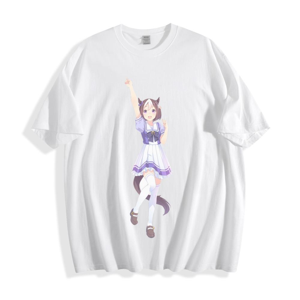 Школьная футболка Umamusume Special Week - Дизайн с энергичным гоночным духом, унисекс