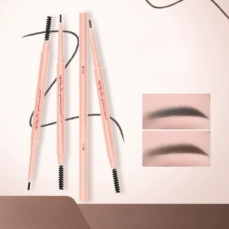 1.5mm Ultra Fine Eyebrow Pencil Double-Ended Waterproof Sweat-proof Long Lasting Professional Eyebrow Enhancers Makeup for Women