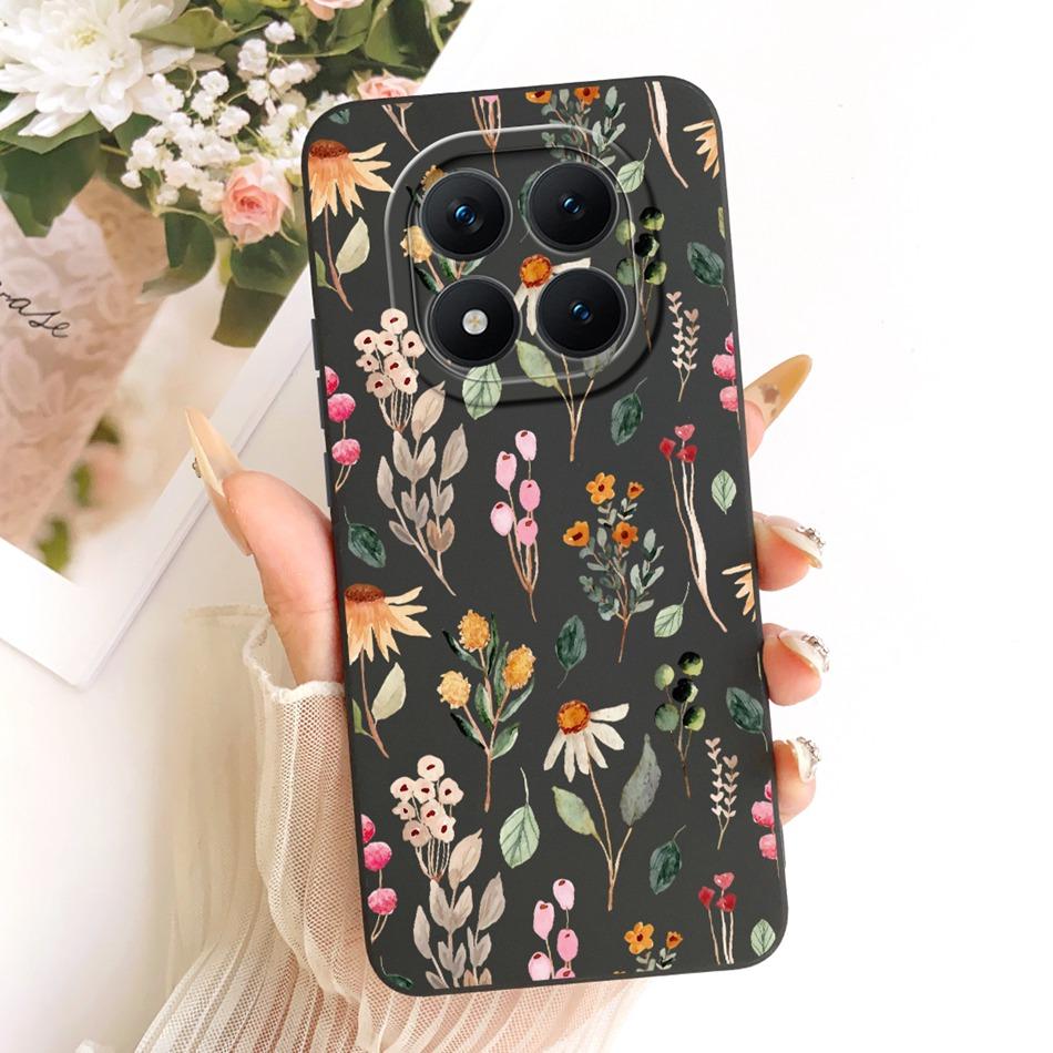 For Xiaomi Redmi Note 15 Pro+ 15Pro 5G Cute Cat Flower Cartoon Phone Case For Redmi Note 15 Pro Plus 5G Soft Silicone Bumpers