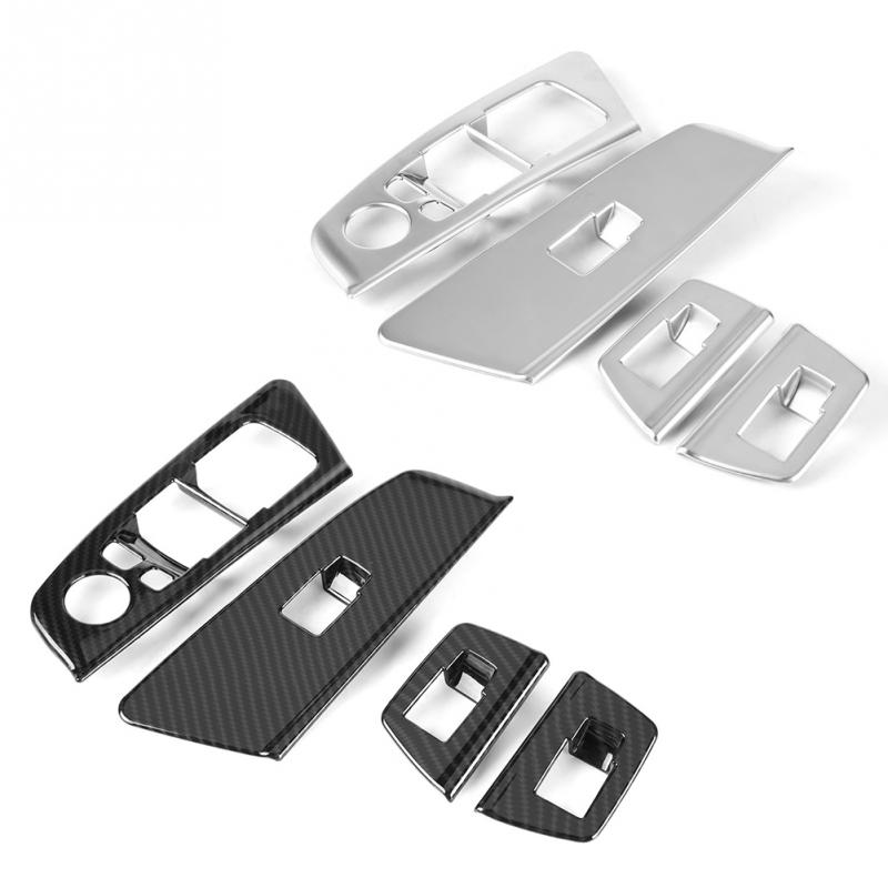4pcs Car Auto Window Switch Lift Panel Button Frame Cover Trim Decoration for BMW 5 Series G30