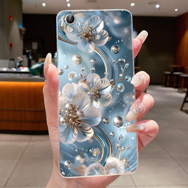 Phone Case For Vivo Y51 2015 (16GB) Old Version Butterfly Bow Protective Thin Casing Transparent Soft Silicone TPU Cover