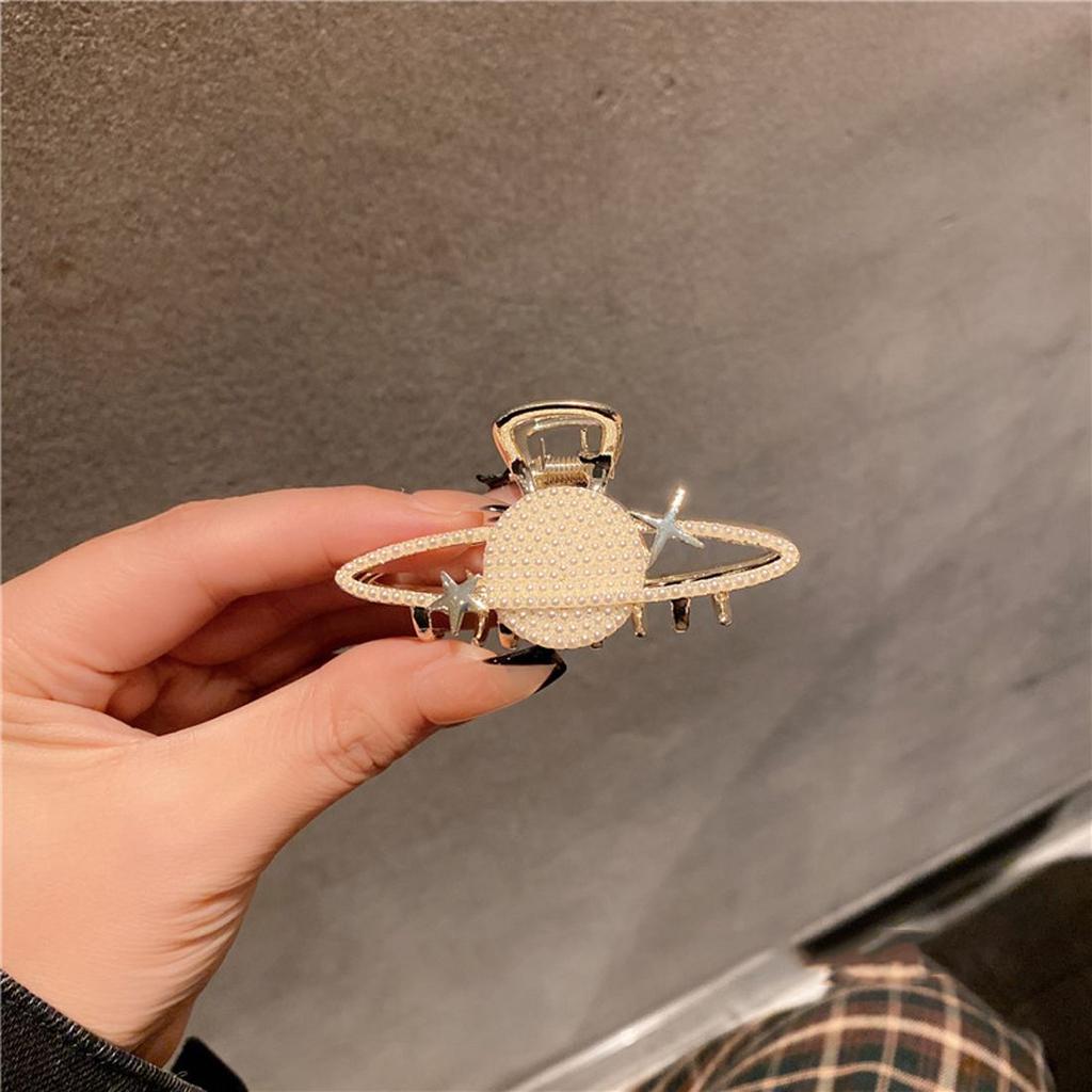 for Thick Hair Ponytail Clip Hair Crab Planet Pearl Claw Clip Korean Style Barrette Women Hair Clip