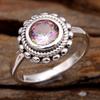 Mystic Topaz Ring, 925 Sterling Silver Jewelry,Gifts For Her, Synthetic Gemstone