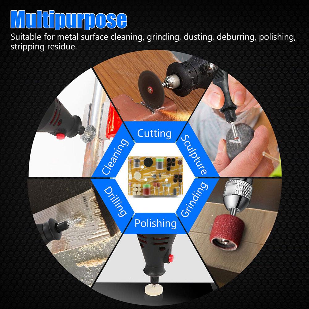 105 шт./набор Мини Электрическая дрель Шлифовальные биты Вращающийся электроинструмент Шлифовальный аксессуар