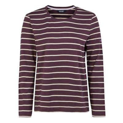 Женская/дамская футболка Federica II Stripe с длинными рукавами