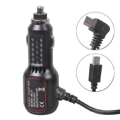 12В на 5В Зарядное устройство для видеорегистратора автомобиля Мини-USB кабель Шнур питания для камеры DVR Камера на приборной панели Автомобильное зарядное устройство