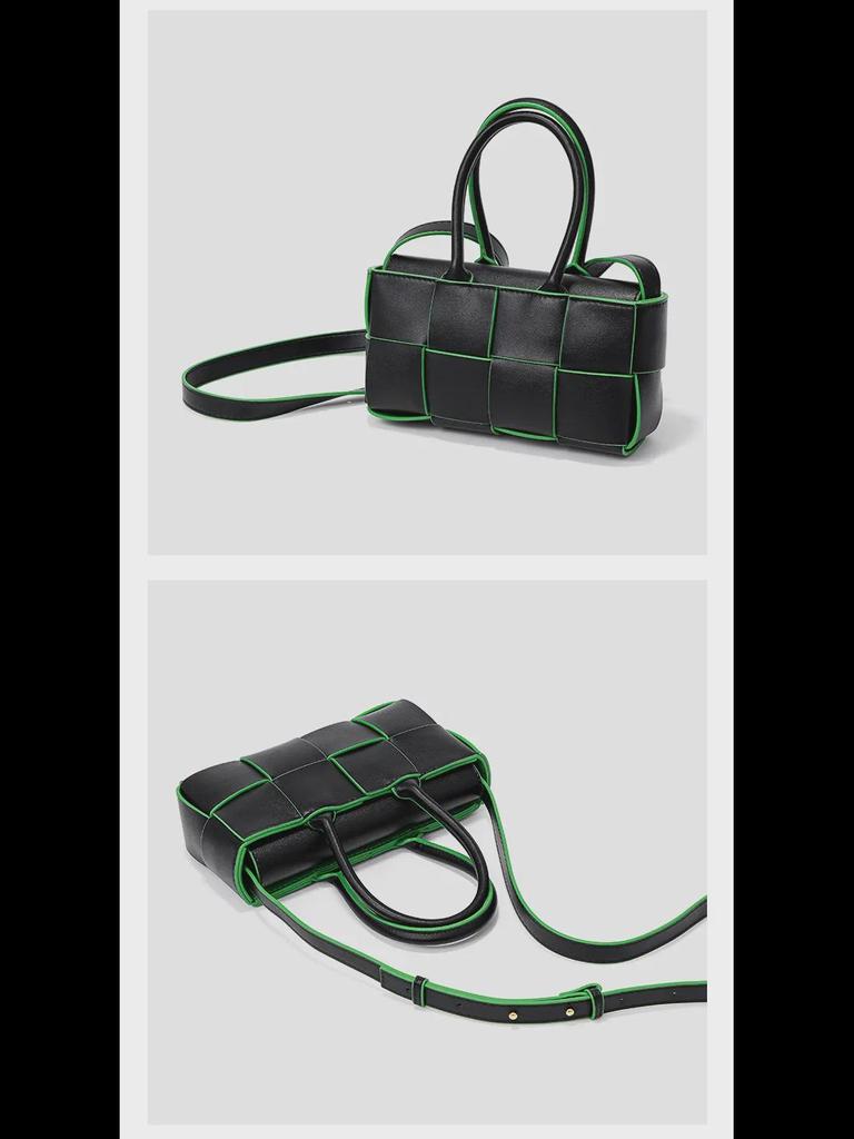 Корейская плетеная сумка из натуральной кожи - стильная, высококачественная сумка через плечо и тоут для женщин