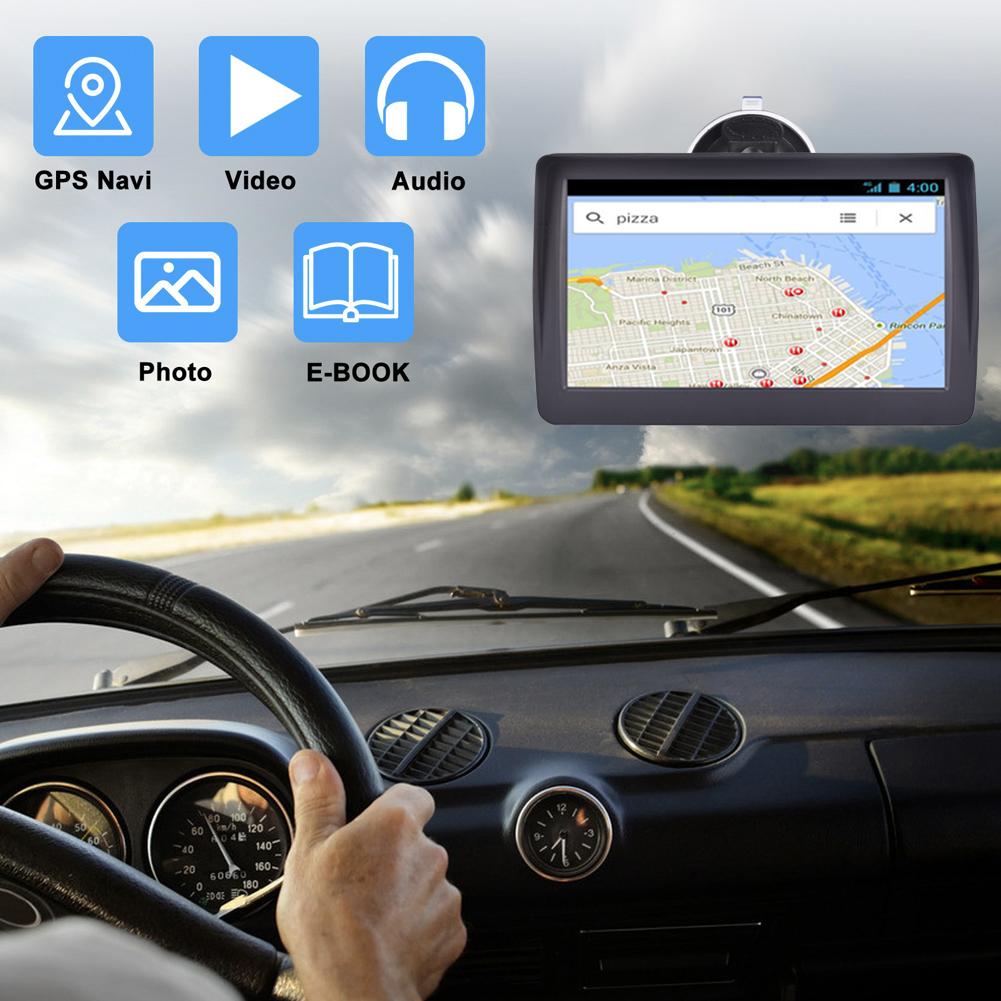 7" 5" HD автомобильный спутниковый навигатор GPS навигация грузовик новый ЕС Австралия Северная Америка Северная Америка карта для грузовика HGV 256MB+16G навигационная система