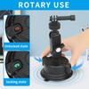 K01LP For GoPro Extension Rod Sucker Mount Bracket Action Camera Car Home Support Stand