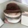 Thick Fur Bucket Hat Windproof Furry Beanies Hat Fashion Winter Fisherman Hat  Winter