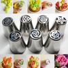 7Pcs Easy Flower Piping Blossom Tool Kit Set Cake Cupcake Icing Nozzles Tips Rose Tulip