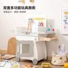 Wooden Play Home Barbecue Kitchen Cart Suit Baby Educational Simulation Cooking Children's Cutting Multifunctional Toys
