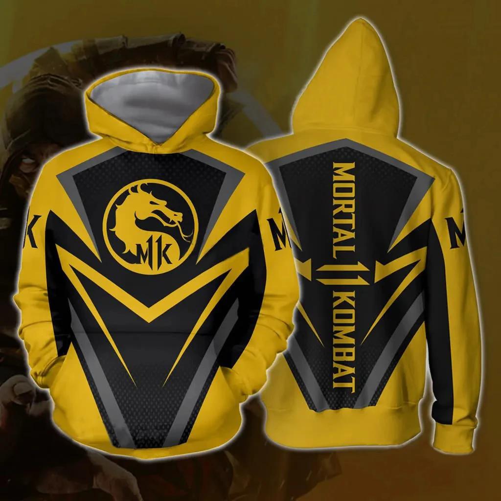 Толстовки Mortal Kombat Игра 3D Печать Мода Уличная одежда Мужчины Женщины Оверсайз Свитшоты Худи Дети Пуловеры Спортивный костюм Одежда