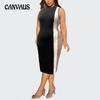 Plus Size Women's Summer Fashion New Temperament Contrast Color Slim Fit Dress