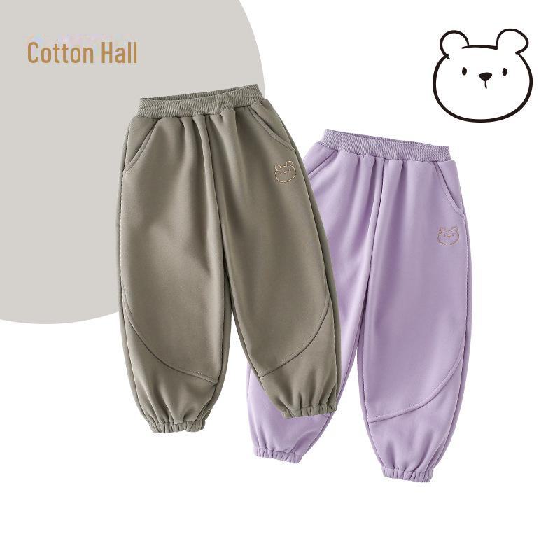 Cotton Hall Kids' Plus Velvet Winter Pants, Autumn/Winter Sports Pants for Boys and Girls