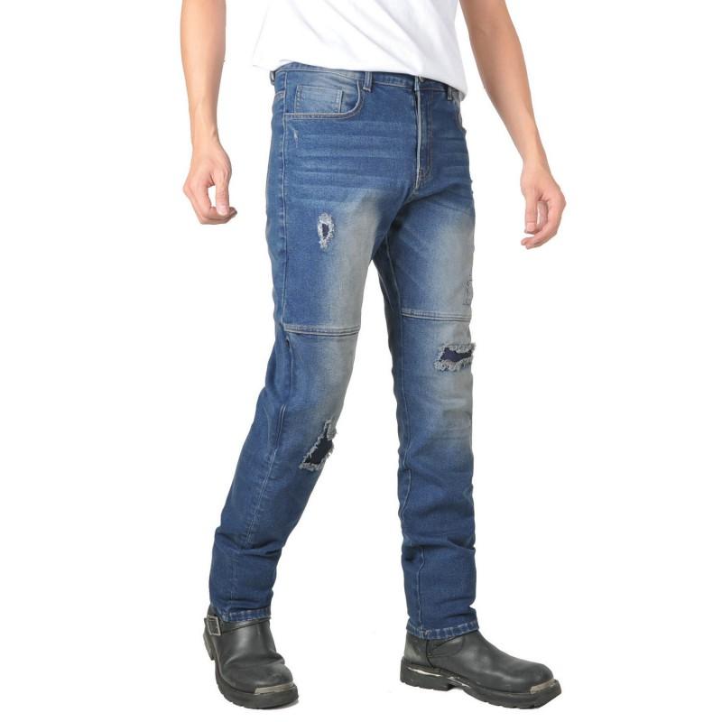 Womens Motorcycle Riding Pants Straight Fit Denim Jeans With Abrasion Resistance Cycling