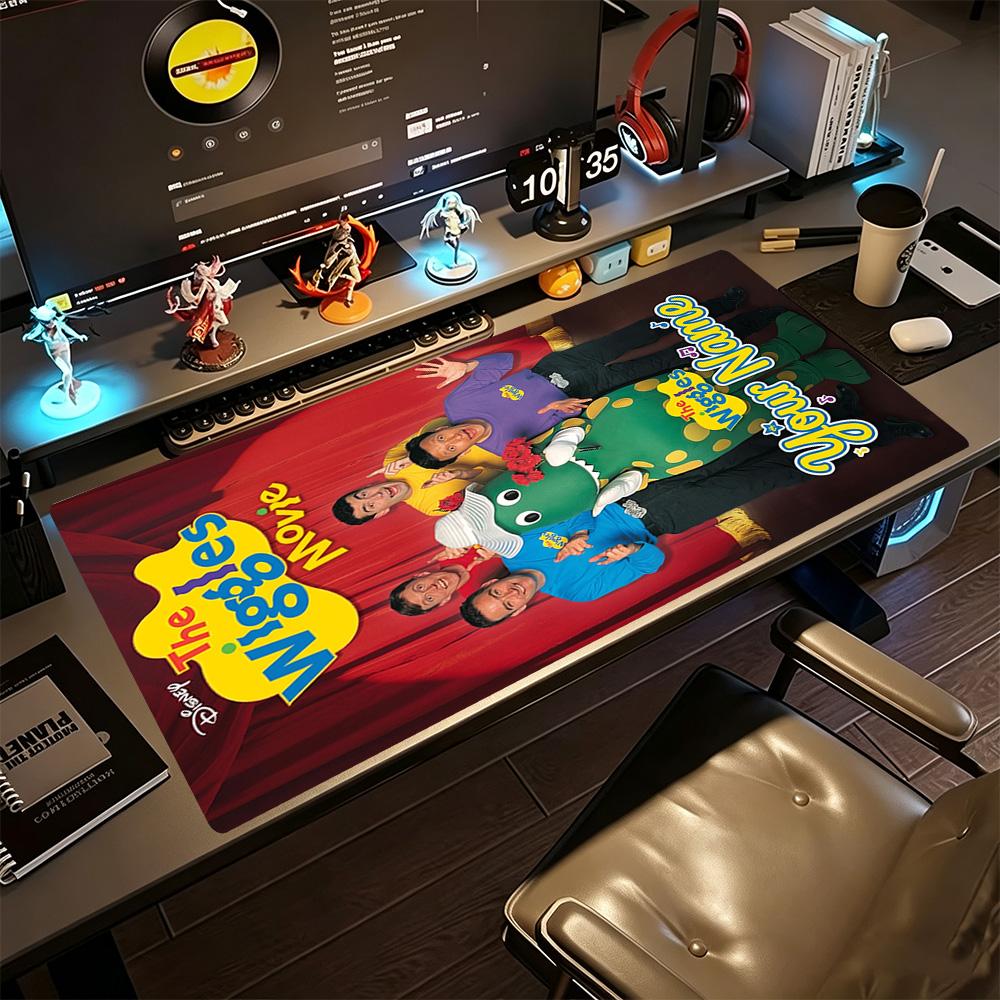Wiggles Customize Text Mouse Pad Keyboard Mat Study Desk Mat Non-Slip Rubber Bottom Perfect for Office Laptop Gaming Setup