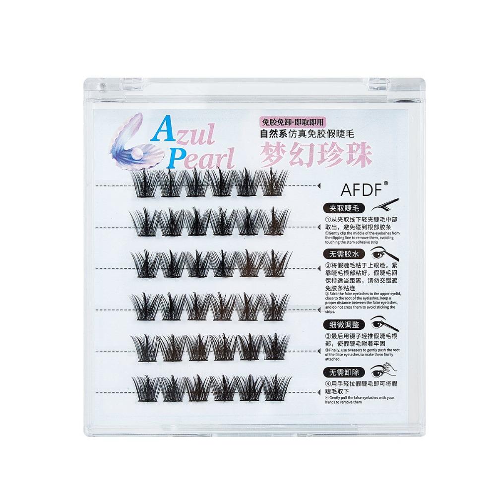 Clusters Self-adhesive False Eyelashes Soft Segmented Eyelashes Bundles  Travel