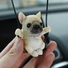 Качели Бульдог Подвесное Украшение Зеркало Заднего Вида Автомобиля Реалистичная Собака Подвесное Украшение Смола