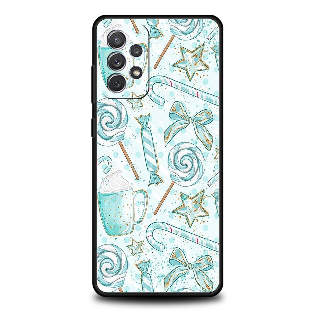 Мультяшный рождественский чехол для телефона Samsung Galaxy A15 A13 A51 A71 A41 A31 A21S A03S A05 A35 A32 A55 A23 A25 A33 A53 A73 5G