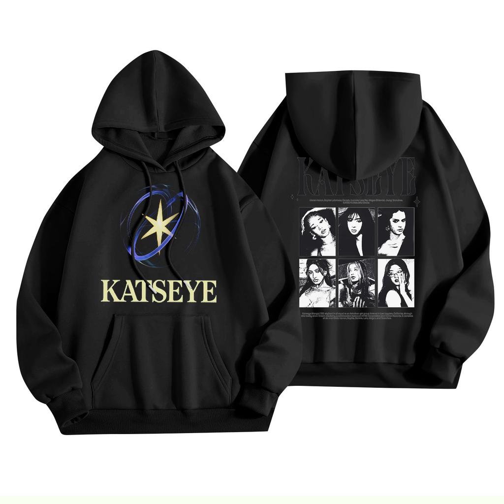 Унисекс Модный Легкий Пуловер с Длинным Рукавом и Карманами Толстовка с Принтом