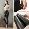 Яркие легкие кожаные брюки большого размера, женские бархатные толстые леггинсы, верхняя одежда, облегающие длинные брюки с высокой талией