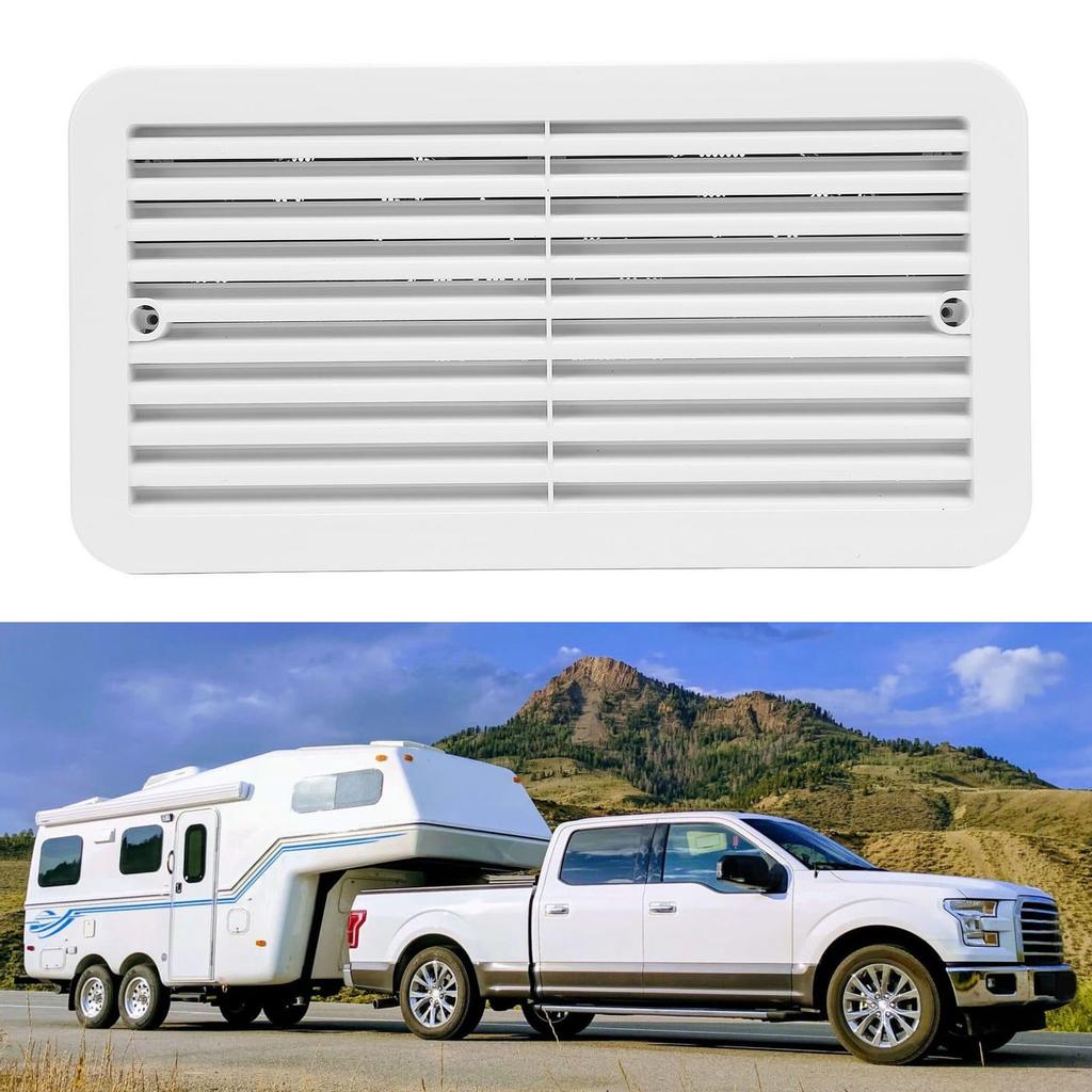 RV Side Vent Fan 24V 5W Single Way Side Air Outlet Ventilation Exhaust Fan for Campervan Trailer Yacht RV Side Ventilation Fan