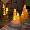 Светодиодная беспламенная свеча Электронная свеча Беспламенная свеча-столб Трио Настольная свеча