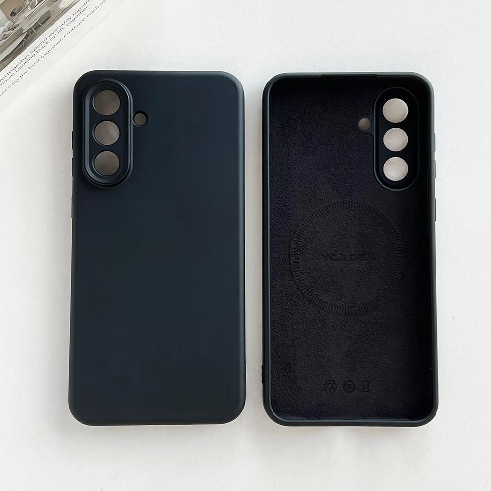 Оригинальный магнитный чехол из жидкого силикона для Samsung Galaxy S26 S25 S24 S 26 Ultra Plus S26Ultra Чехлы Беспроводная зарядка Мягкая крышка