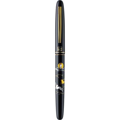 Kuretake Перьевая кисть, дизайн Maki-e Monogatari 'Кролик', черный корпус, DU180-515
