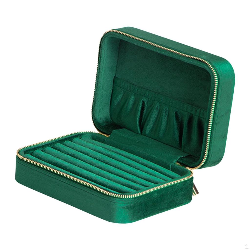 Travel Jewelry Box Organizer Storage Case Gift Display Holder Boxes Velvet Christmas