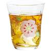 Стакан Toyo Sasaki Glass Decor Line, набор стаканов Flower Pink 230 мл, сделано в Японии, можно мыть в посудомоечной машине, стеклянный стакан, стакан для сока, пивной стакан