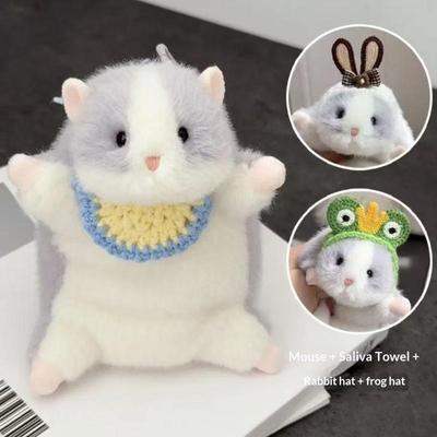 Маленький хомяк Плюшевая игрушка Милый Мини Мультяшное Животное Брелок Портативное Украшение для Сумки для Детей Фестивальный Подарок