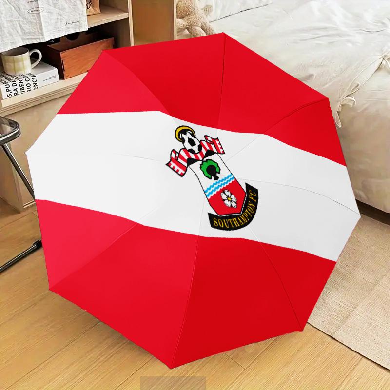 South-ampton Flag Automatic Folding Umbrella - 8-Rib Travel Umbrella with Auto Open/Close & Portable Gifts for holidays or birthdays