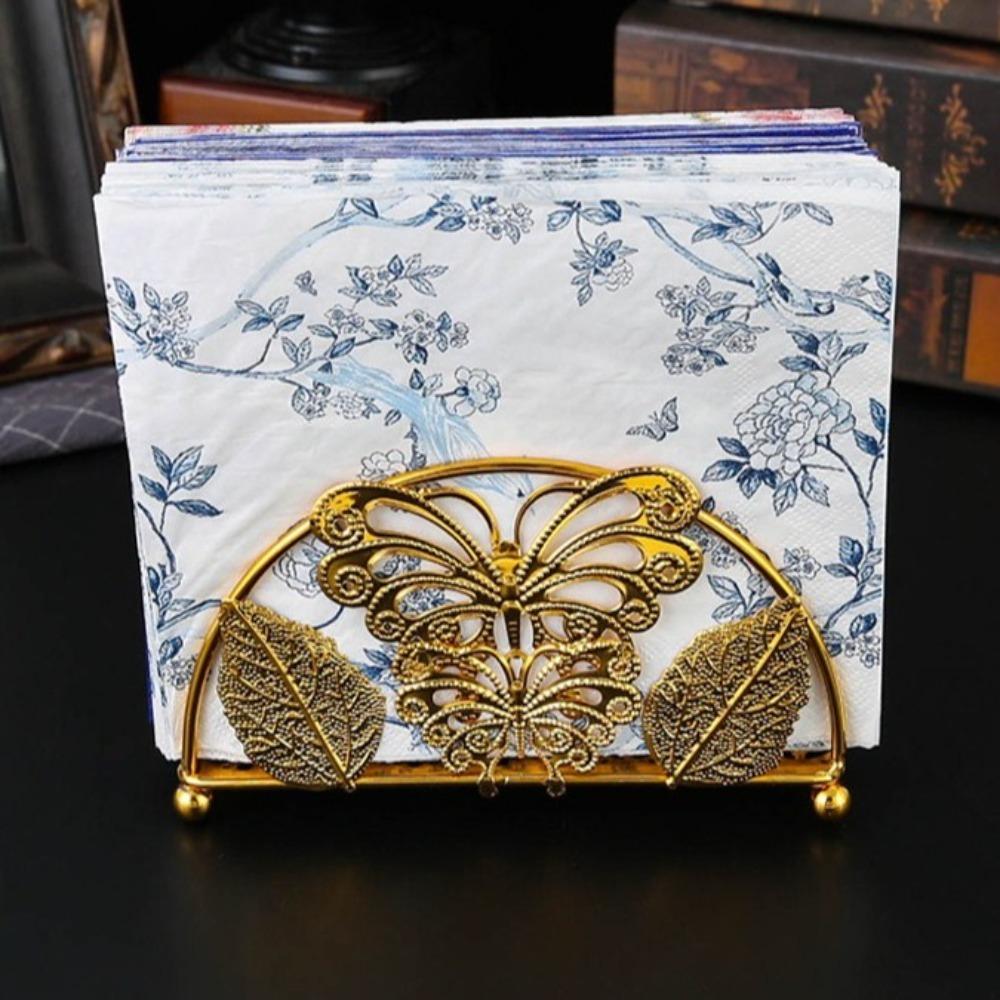 Stylish Vertical Napkin Dispenser Decorative Paper Towel Container Tissue Storage Rack  Bedroom