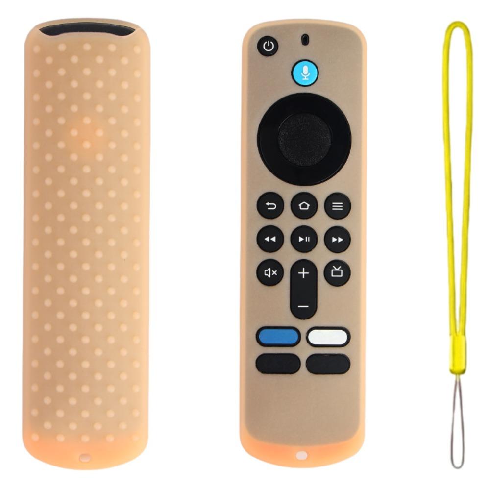 Silicone Protective Case with Lanyard Shockproof Soft Shell Protector for Amazon 2025 Fire TV Stick 4K/HD
