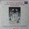 Виниловая пластинка KINGS COLLEGE CHOIR OF CAMBRIDGE D In Dulci Jubilo ZK100 Argo 1983 Великобритания Классика Б/у