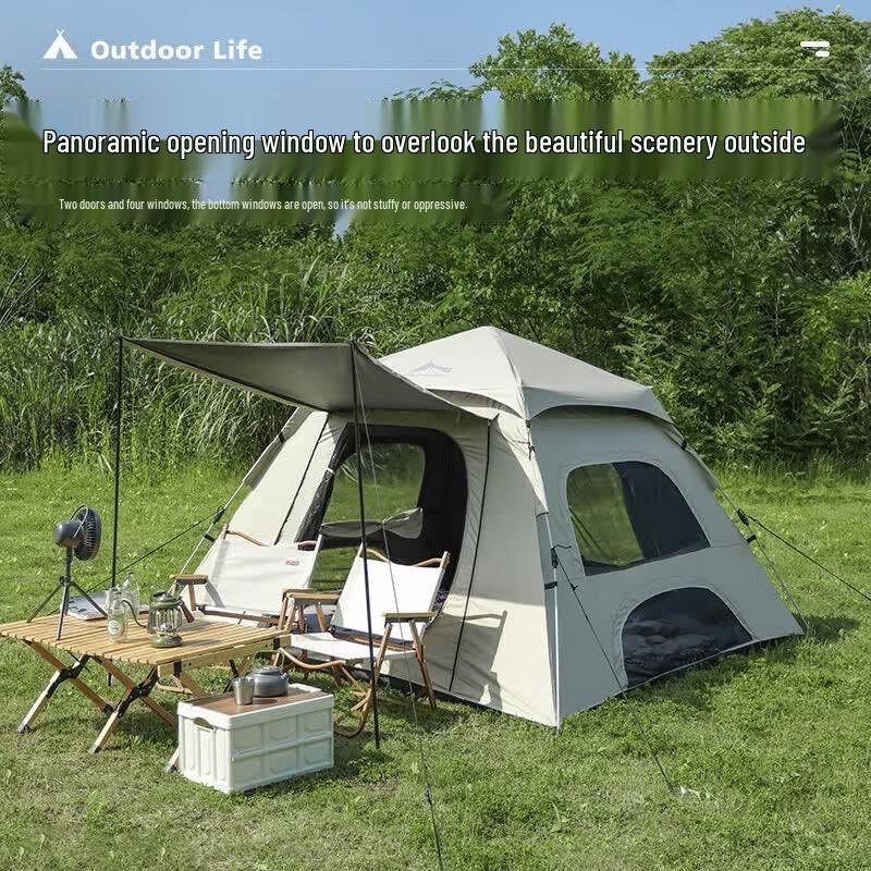 Wolf Walker Automatic Camping Tent with Extended Canopy