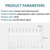 10/30 шт. щетка для чистки душевой насадки для ванной комнаты, анти-засоряющаяся мини-кисть, инструмент для очистки отверстий от пыли и отверстий для мобильного телефона