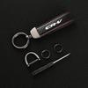 AAALW1 Leather car keychain horseshoe buckle jewelry key chain for Honda crv 2007 2015 -16 2017 2018 2019 2020 with logo  Accessories