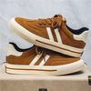 Модные коричневые плоские вулканизированные туфли удобные дешевые брендовые скейтбордные туфли мужские горячие продажи мужские повседневные кроссовки zapatillas hombre