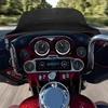 Черное 8-дюймовое волнообразное ветровое стекло Подходит для Harley Touring Street Glide 1996-13