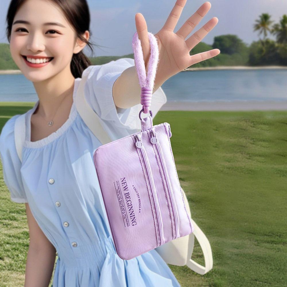 Three Layer ID Storage Bag Portable Card Holder Handbag Passport Protective Cover Passport ID Card