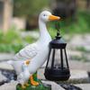LED Duck Solar Lantern Warm Light Solar Garden Statue Durable Animal Figurine Lantern  Landscape