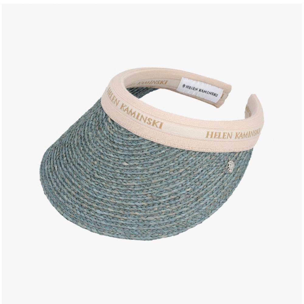 Helen Kaminski Bianca Морское стекло Натуральный Логотип Козырек Солнцезащитная Шляпа50265