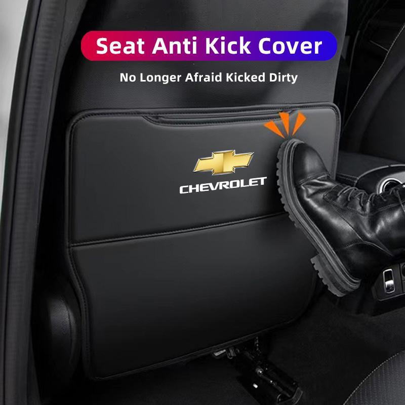 AABHK1 2Pcs Car Seat Anti Kick Pad Protective Cover Auto Accessories For Chevrolet Cruze Malibu Colorado Suburban Equinox Blazer Trax