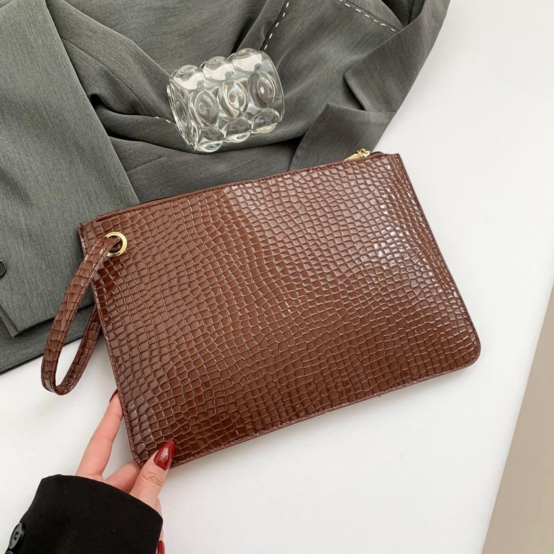 Large Capacity Fashionable New Korean Version Lightweight and Fashionable Texture Simple Summer Solid Color Change Envelope Clutch