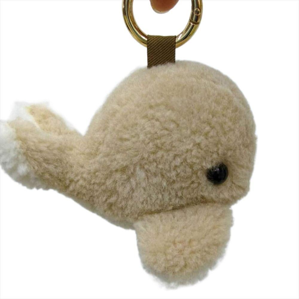 Furry Wool Whale Car Keychain Bag Hangings Whale Keyring Furry Dolphin Keychain Couple Gift