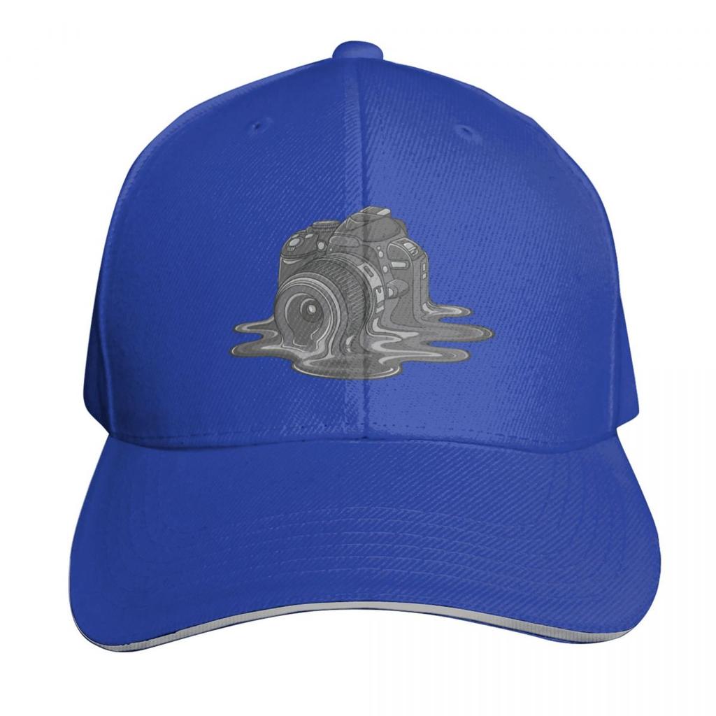 Camera Melt Baseball Cap Vintage Retro Embroidered Lightweight Packable Gift for Him Her