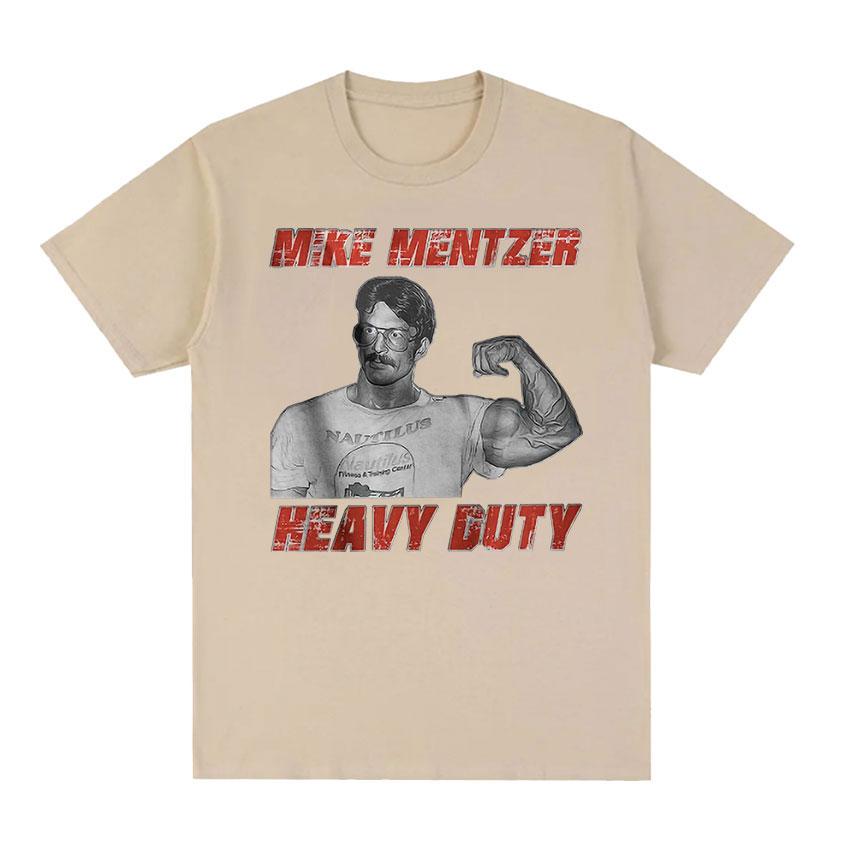 Летняя винтажная мужская футболка с принтом Майка Ментцера, бодибилдера, с коротким рукавом, 100% чистый хлопок, стритвир, 2025
